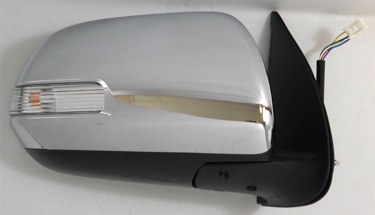 Toyota Hi-Lux 2012-> Electric Adjust Wing Door Mirror Chrome Cover Drivers Side