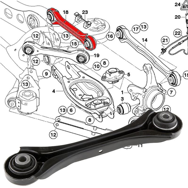 BMW 1 Series E87, E81 2004-2013 Rear Upper Left or Right Wishbone Suspension Arm