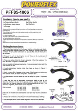For VW T25/T3 1979-1992 PowerFlex Front Arm-Upper Inner Bush