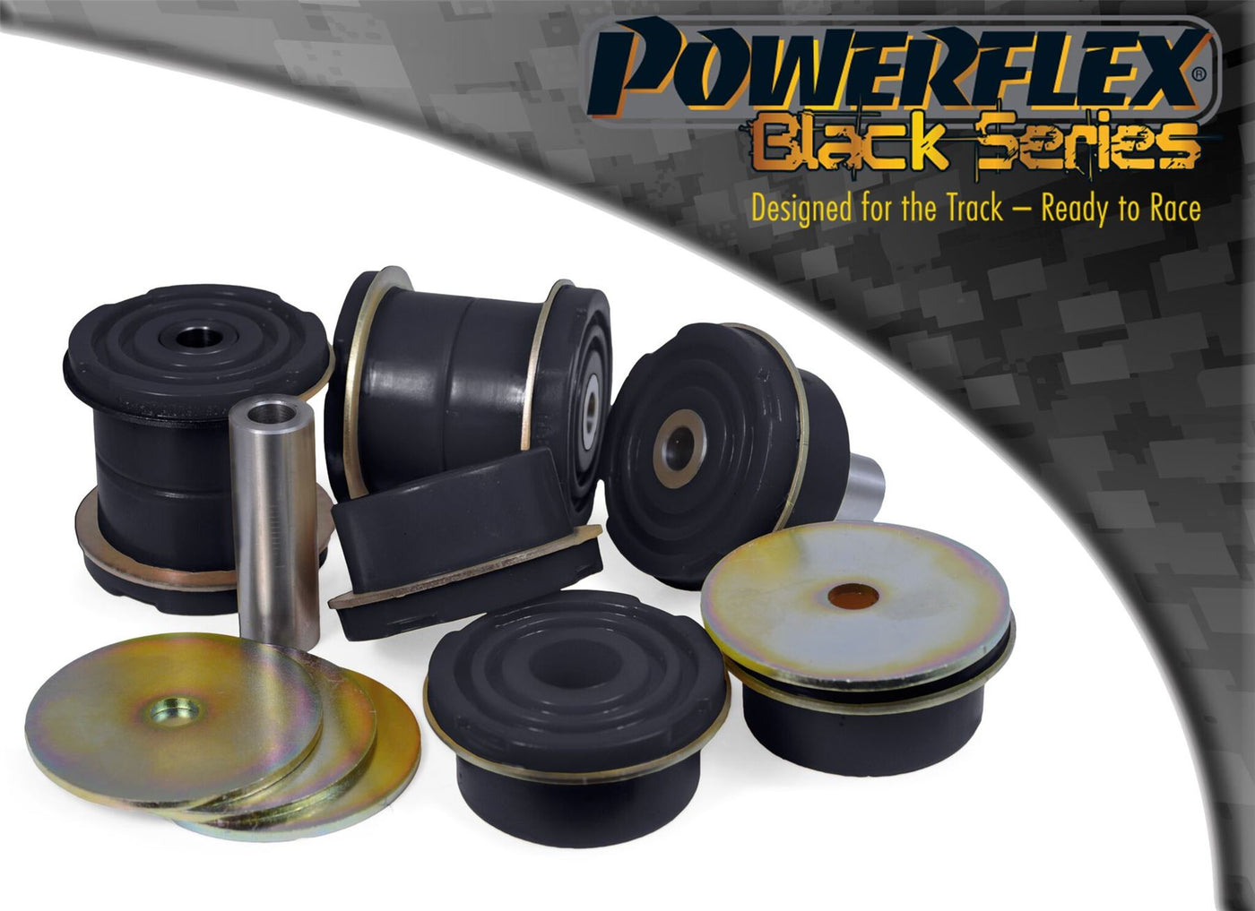 For Volvo V60 (2011 on) PowerFlex Black Rear Subframe Bush