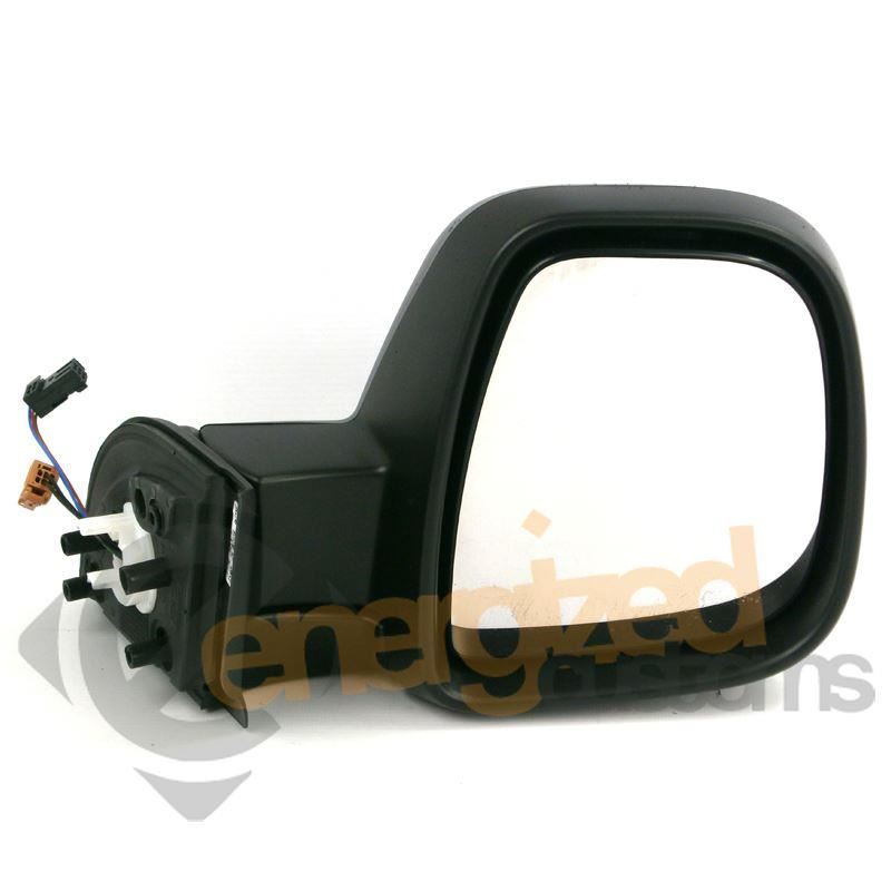 Peugeot Partner 2012-2016 Electric Black Cover Wing Door Mirror Drivers Side