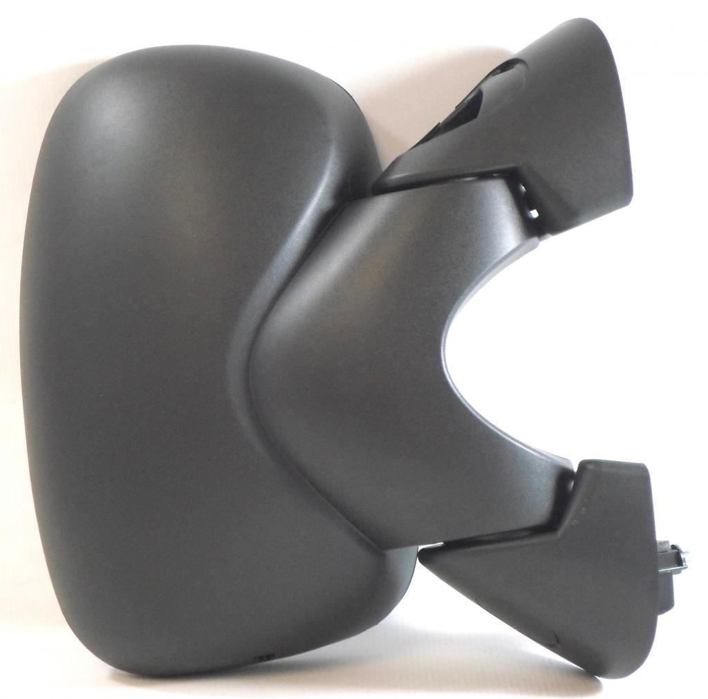 Renault Trafic Van Mk2 2010-> Manual Wing Door Mirror Black Cover Drivers Side