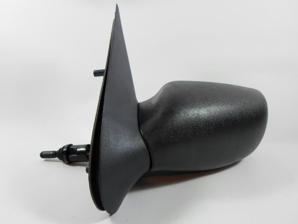 Mazda 121 3/1996-2000 Cable Adjust Wing Door Mirror Black Cover Passenger Side