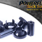 For Volvo V60 (2011 on) PowerFlex Black Rear Subframe Rear Bush Inserts