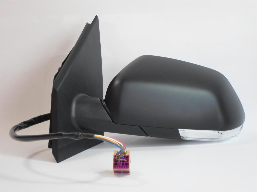 VW Polo Mk4 2005-3/2010 Electric Wing Door Mirror Black Cover Passenger Side N/S