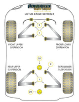 For Lotus Exige Series 2 PowerFlex Black Series Rear Engine Mount Insert