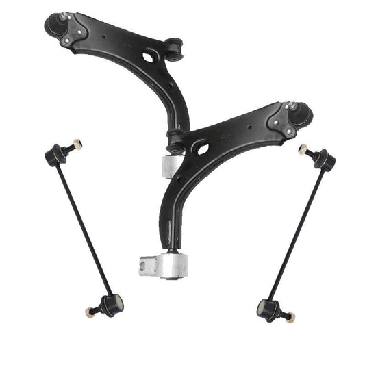 For Mazda 2 2003-2007 Front Lower Wishbones Arms and Drop Links Pair