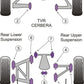 For TVR Cerbera PowerFlex Front/Rear Wishbone Bush Special