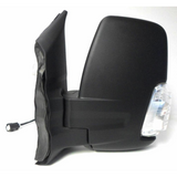 Ford Transit Mk8 2014-2019 Black Manual Short Arm Wing Door Mirror Left