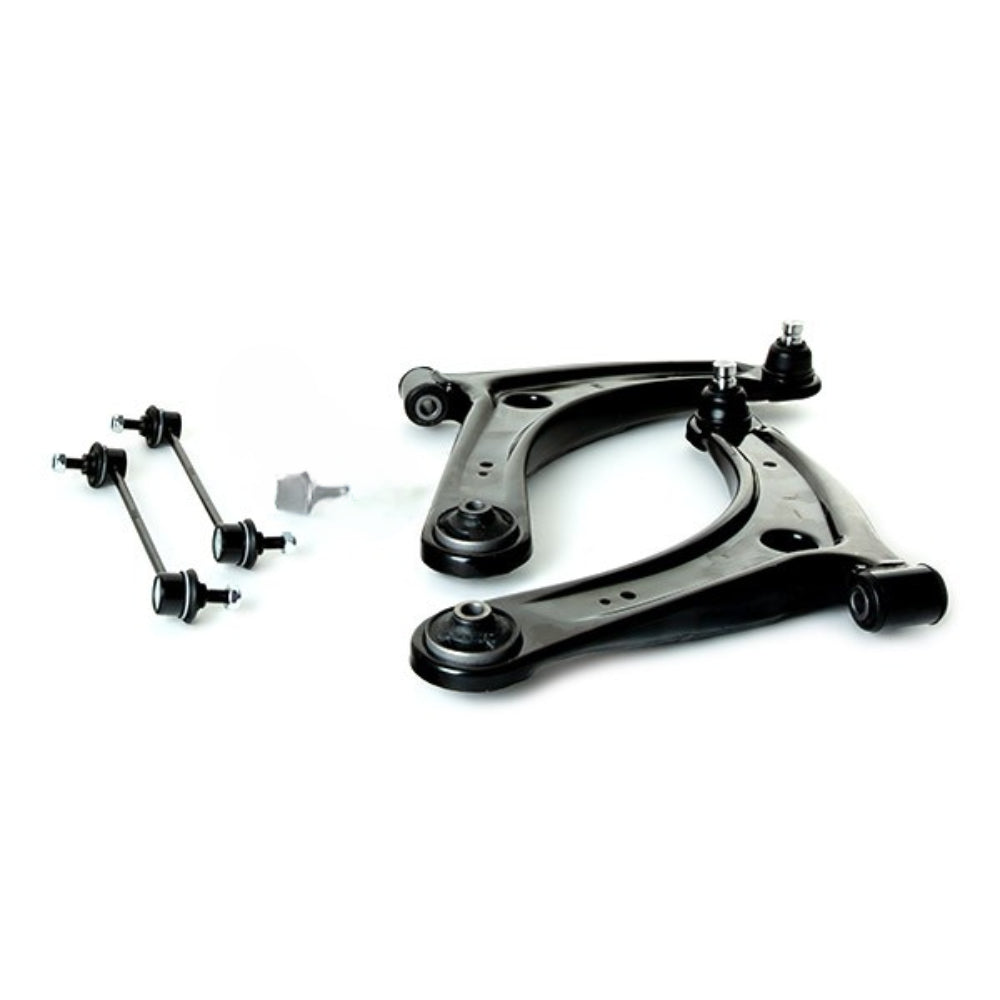 For Mitsubishi Outlander Mk2 2006-2012 Front Lower Wishbones Arms Drop Links Pair