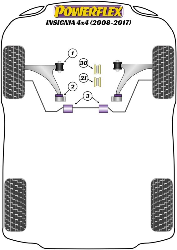 Vauxhall Insignia 4X4 (2008-2017) Front Arm Front Bush