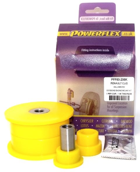 For Renault Clio II 1998-2012 PowerFlex Dog Bone Engine Mount Bush Kit