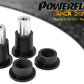 For Porsche 944 1982-1991 PowerFlex Black Rear Axle Carrier Outer Mounting