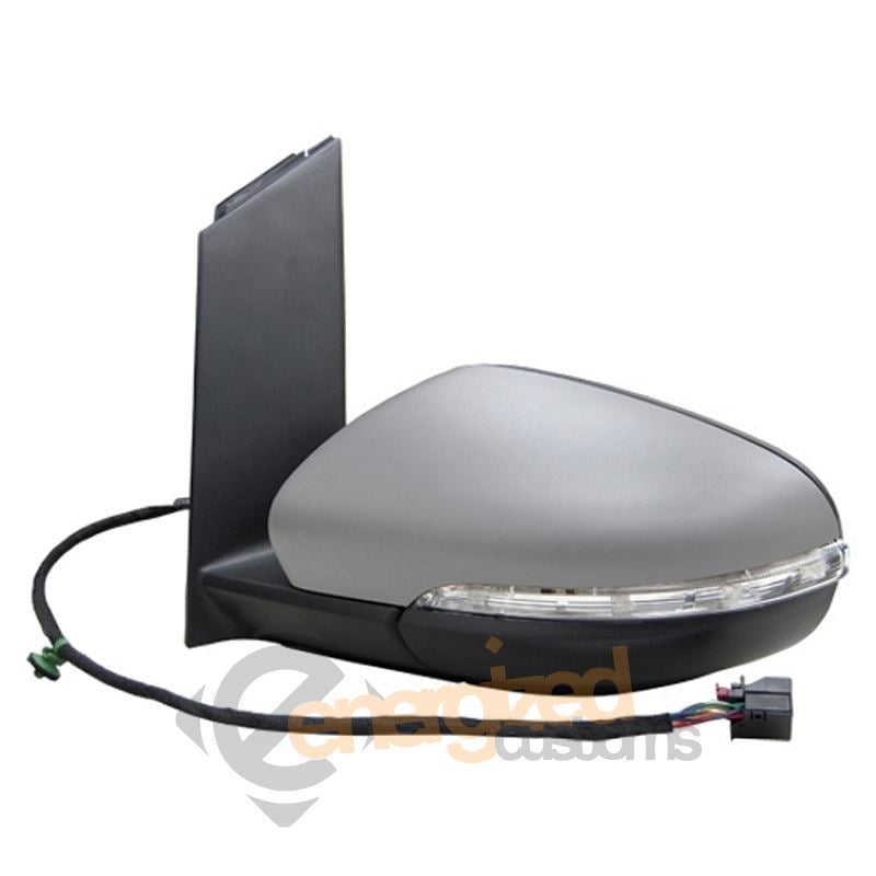 VW Touran Mk2 9/2010- Powerfolding Wing Door Mirror Primed Cover Passenger Side