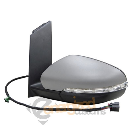 VW Touran Mk2 9/2010- Powerfolding Wing Door Mirror Primed Cover Passenger Side