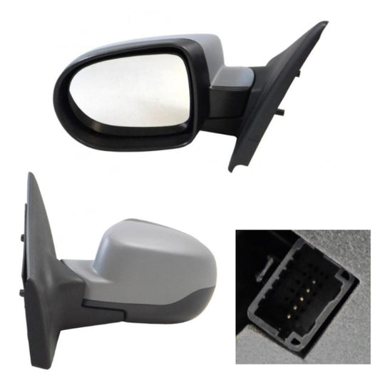 Renault Clio MK3 Wing Door Mirror Electric Primed Cover Passenger Side 2009-2013