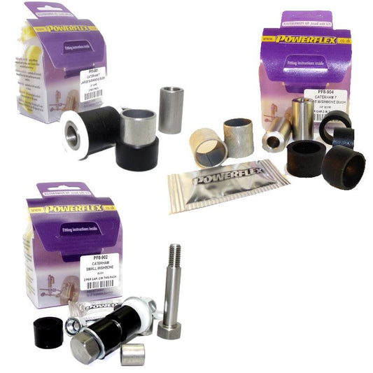 For Caterham 7 (1973-2006) PowerFlex Front Wishbone Bush Set