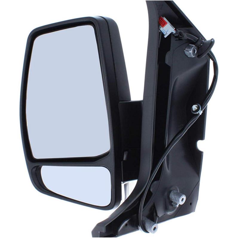 Ford Transit Custom 2012-2019 Black Manual Wing Door Mirror Passenger Side Left