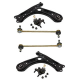 For Seat Ibiza Mk5 2008-2016 Front Lower Wishbones Arms and Drop Links Pair