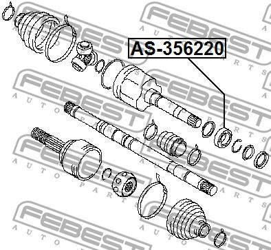 Nissan Juke 2010-2018 Front Driveshaft Intermediate Support Bearing