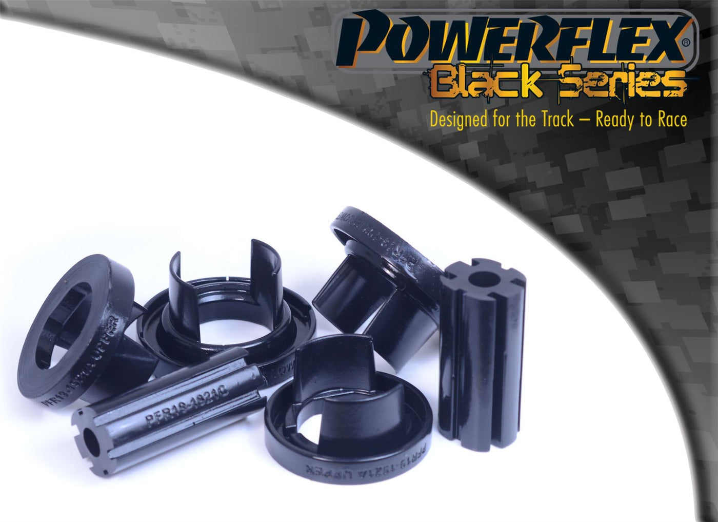For Volvo XC70 (2007-2011) PowerFlex Black Rear Subframe Rear Bush Inserts