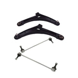 For Citroen C4 Aircross 2012-2017 Front Lower Wishbones Arms and Drop Links Pair