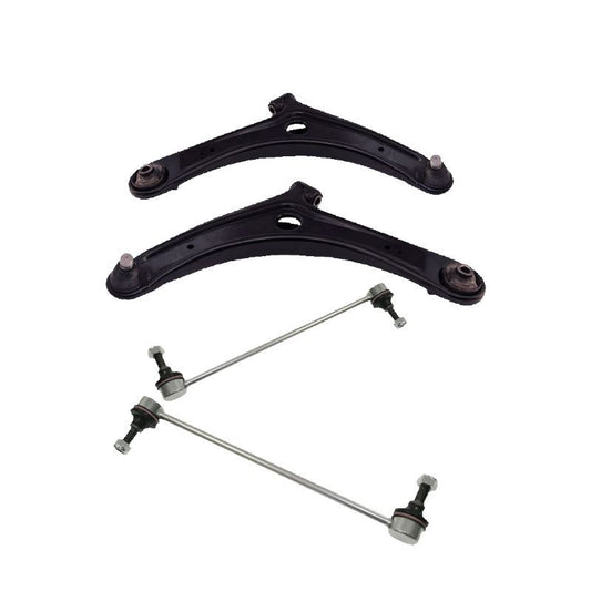 For Citroen C4 Aircross 2012-2017 Front Lower Wishbones Arms and Drop Links Pair