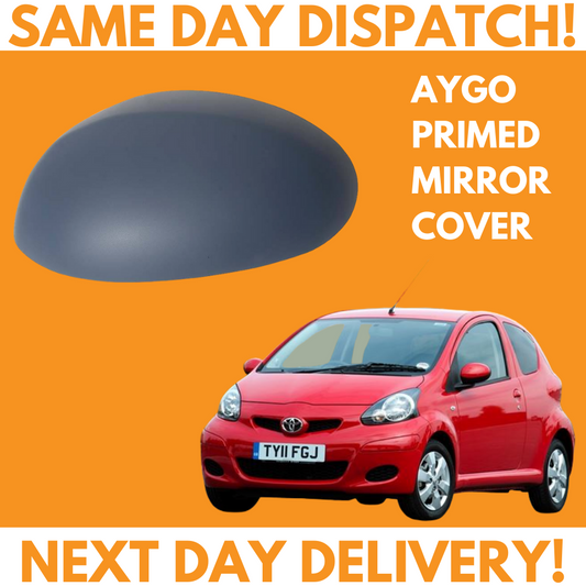Toyota Aygo 2005-2014 Wing Mirror Cover Primed Left Side