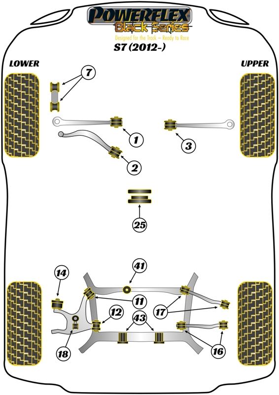 Audi S7 (2012-) Front Anti Roll Bar Link Bush 10mm