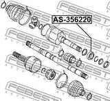 Nissan Note 2006-2012 Front Driveshaft Intermediate Support Bearing