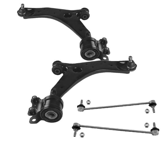 For Mazda 3 2004-2009 Front Lower Wishbones Arms and Drop Links Pair