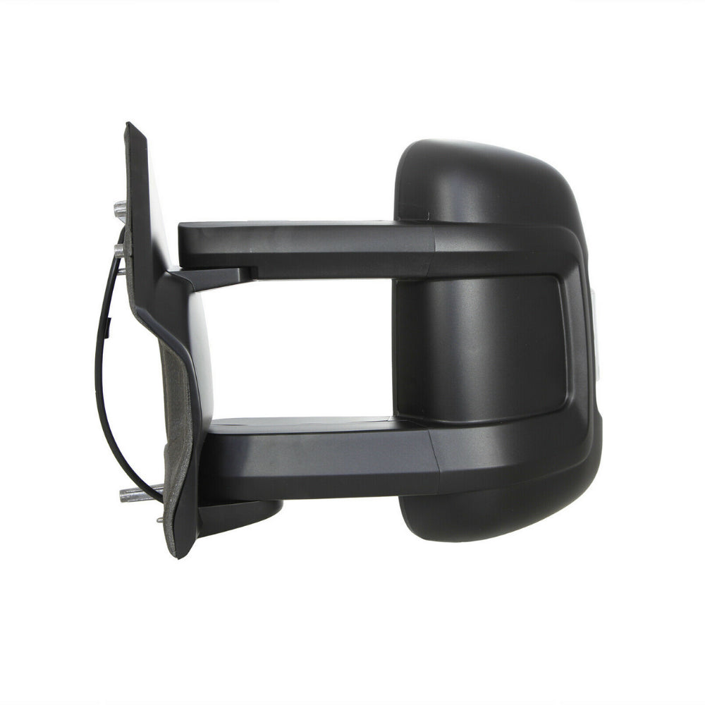 Peugeot Boxer 2006-2018 Long Arm Electric Black Door Wing Mirror Passenger Side