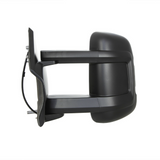 Peugeot Boxer 2006-2018 Long Arm Electric Black Door Wing Mirror Passenger Side