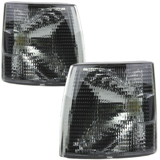 VW TRANSPORTER T4 SHORT NOSE 1997-2003 FRONT INDICATORS SMOKED 1 PAIR O/S & N/S