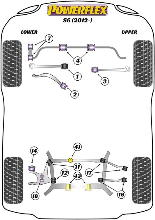 Audi S6 (2012-) PowerFlex Jack Pad Adaptor