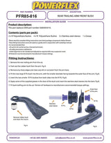 For VW Touran 2017- PowerFlex Rear Trailing Arm Bush