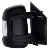 Peugeot Boxer Van 2006-2017 Manual Short Arm Black Wing Door Mirror Drivers Side