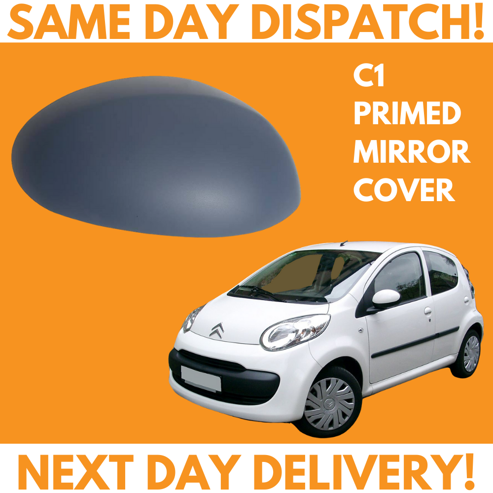 Citroen C1 2005-2014 Wing Mirror Cover Primed Right Side