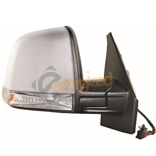 Fiat Doblo Mk2 2010-> Electric Primed Wing Mirror Single Glass Drivers Side