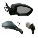 Peugeot 2008 2012-2020 Electric Door Wing Mirror Primed Cover Right Side