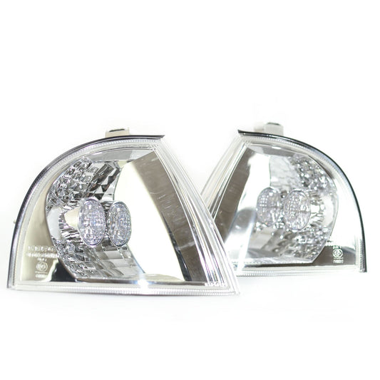 SKODA OCTAVIA MK1 2001-7/2004 FRONT INDICATORS CLEAR 1 PAIR O/S & N/S