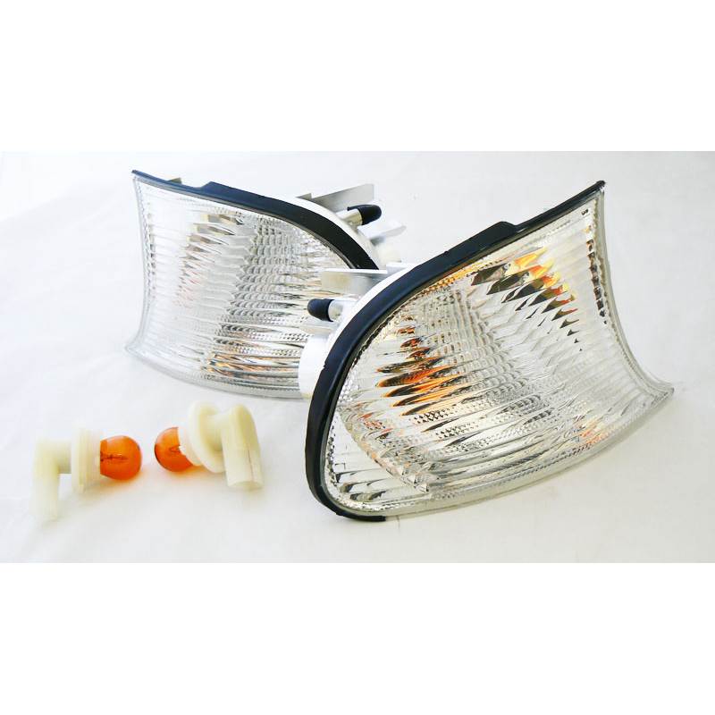 BMW 3 SERIES E46 2 DOOR 1998-2001 FRONT INDICATORS CLEAR 1 PAIR O/S & N/S