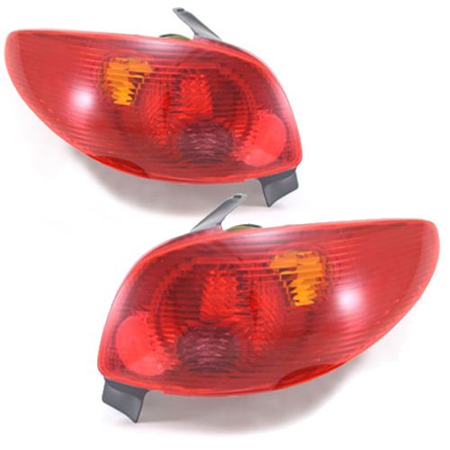PEUGEOT 206 7/2003-2009 REAR TAIL LIGHTS 1 PAIR O/S & N/S