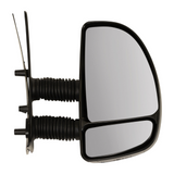 Fiat Ducato 1998-2006 Long Arm Manual Black Wing Door Mirror Drivers Side Right