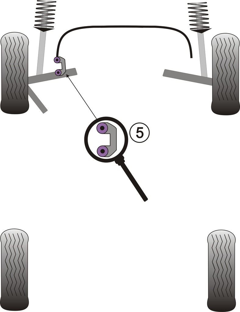 For VW Phaeton 2002-2009 PowerFlex Front Anti Roll Bar Link Bush