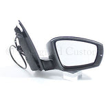 Volkswagen Polo Mk5 10/2009-> Cable Wing Door Mirror Black Cover Drivers Side