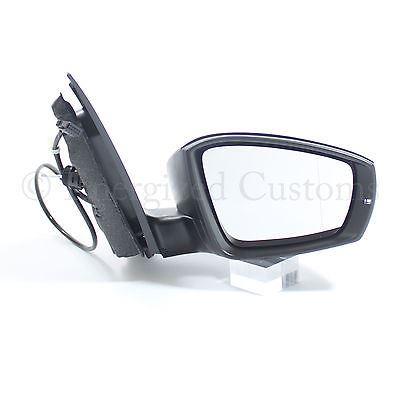 Volkswagen Polo Mk5 10/2009-> Cable Wing Door Mirror Black Cover Drivers Side