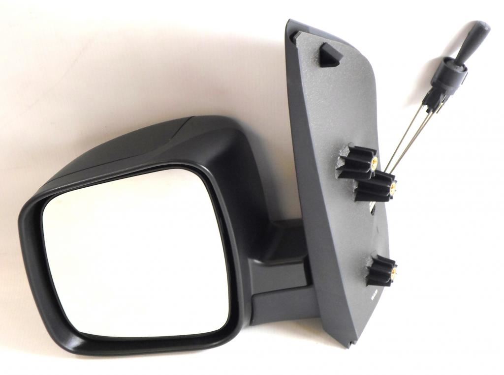 Fiat Qubo Van 2008-> Cable Adjust Wing Door Mirror Black Cover Passenger Side