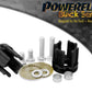 For Ford MUSTANG 2015 - PowerFlex Black Series Rear Diff Mount Front Bush Insert