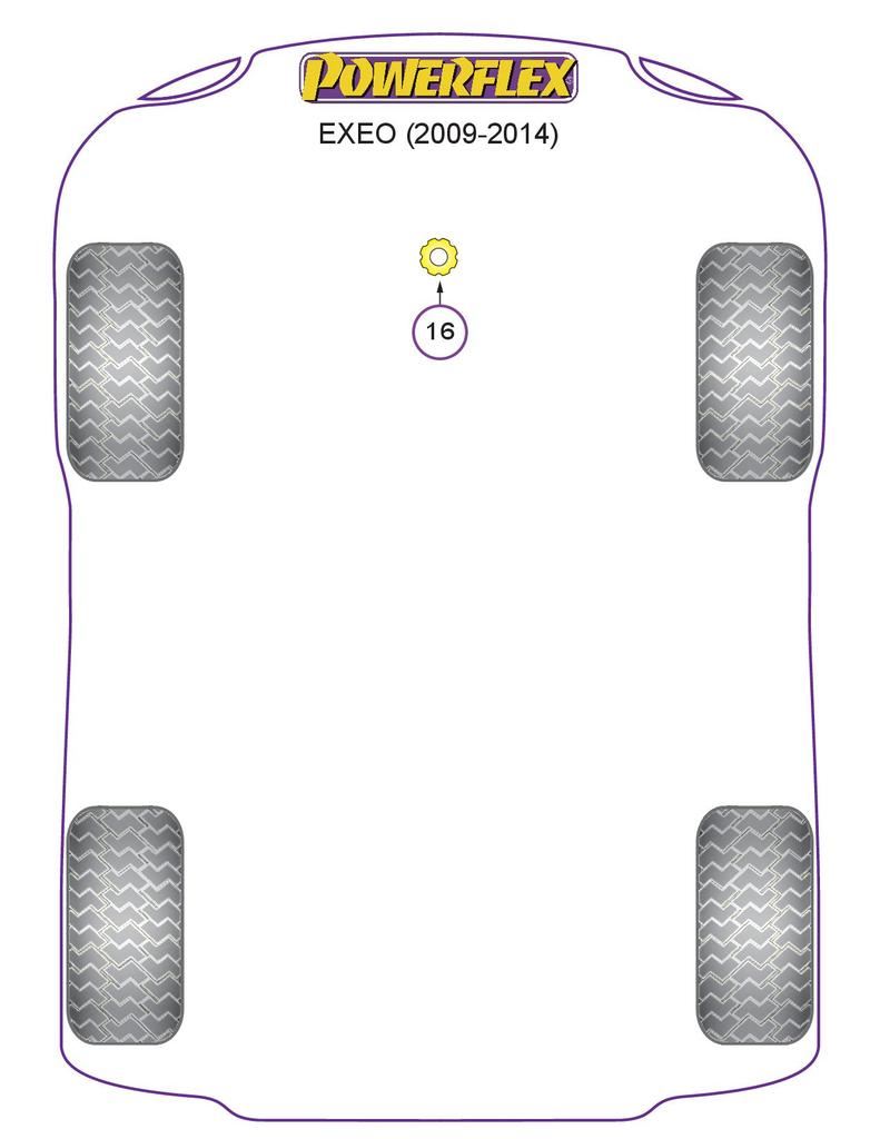 For Seat Exeo 2009-2014 PowerFlex Engine Snub Nose Mount